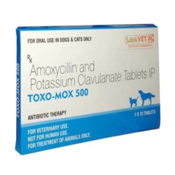 Savavet Toxo Mox Amoxicillin & Clavulanic Acid Tablets for Dogs & Cats