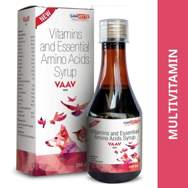 Savavet Vaav Multivitamin & Amino Acid Syrup for Dogs & Cats 200ml