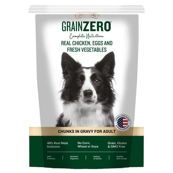 Signature Grain Zero Real Chicken Chunks Gravy Adult Dog Wet Food