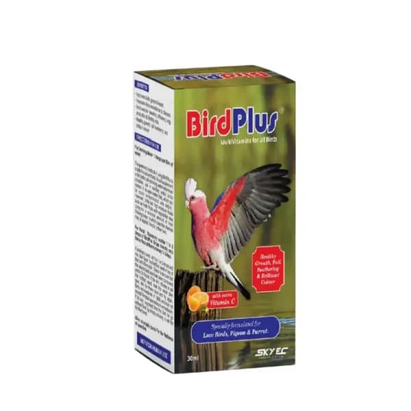 SkyEc BirdPlus Multivitamin Drops / Syrup for All Caged & Aviary Birds (30ml)