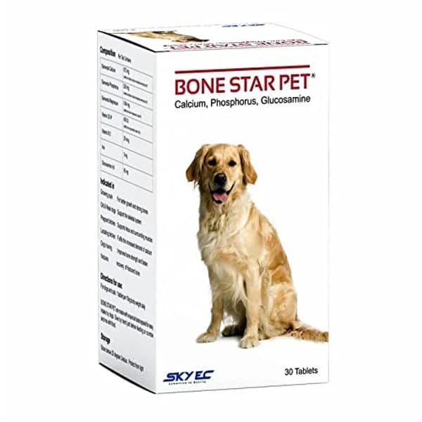 SkyEc Bone Star Pet Calcium, Joint & Bone Health Tablets for Dogs
