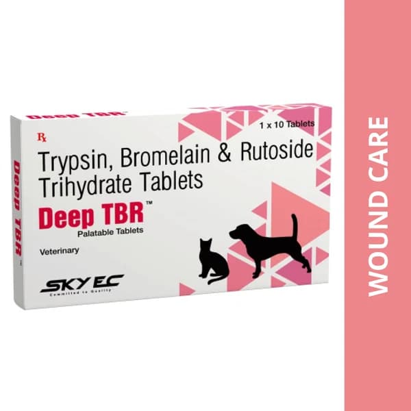 SkyEc Deep TBR Wound Healing & Tissue Repair Tablets for Dogs and Cats