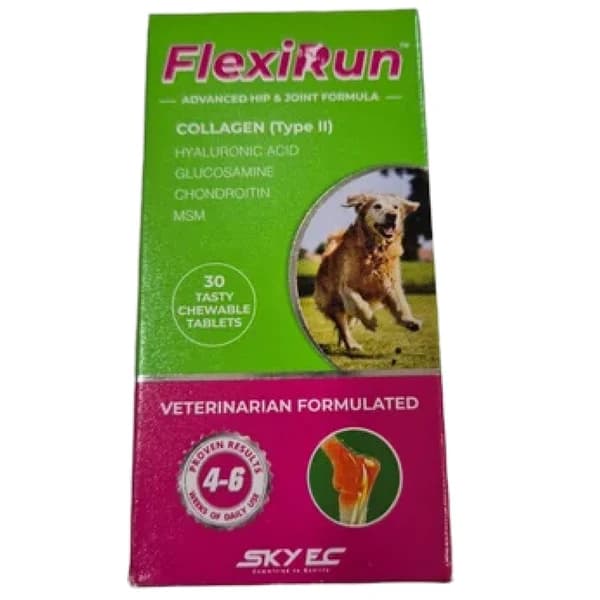 SkyEc FlexiRun Advanced Hip & Joint Care Chewable Tablets for Dogs