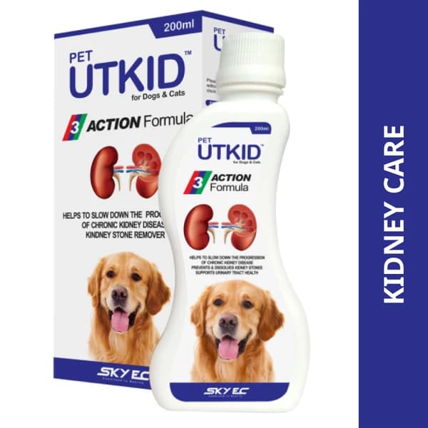 SkyEc UTKid Kidney Support & Stone Care Syrup for Dogs and Cats (200ml)