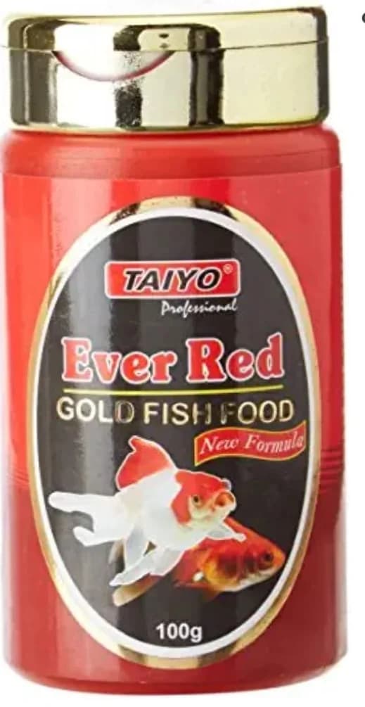 TAIYO Ever Red Gold Fish Food – Advanced Growth & Color-Enhancing Pellet Diet with Genetically Developed Enzymes, Natural Astaxanthin, Spirulina, Lecithin & Multivitamins for Goldfish (Coldwater Formula)