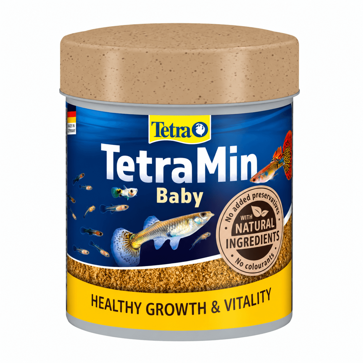 TetraMin Baby Fish Food Micro Flakes – Finely Sieved BioActive Formula Diet with High-Quality Proteins, Vitamins & Prebiotics for Fry & Baby Ornamental Fish Growth (30g / 66ml Bottle)