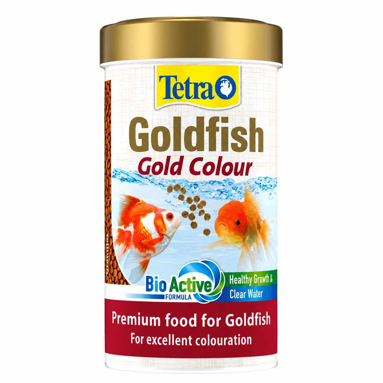 Tetra Goldfish Gold Colour Premium Granules – Advanced Color-Enhancing Softening Granule Diet with 6% Spirulina, Natural Carotenoids, BioActive Formula & Clean Water Technology for Goldfish (75g Pack)