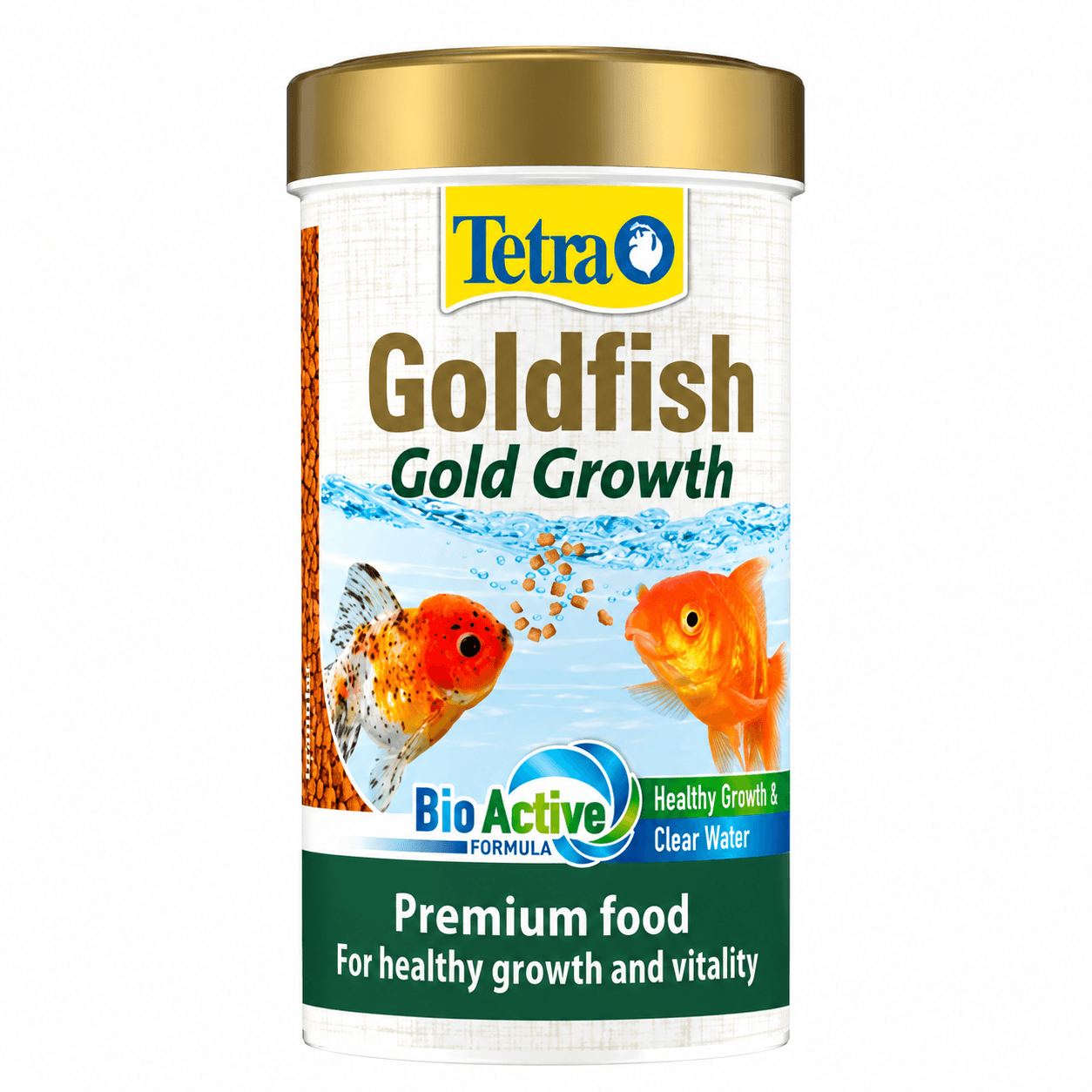 Tetra Goldfish Gold Growth Premium Granules – Advanced Softening Granule Diet with 29% Wheatgerm, BioActive Immune Formula & Clean Water Technology for Goldfish & Coldwater Fish (113g Pack)