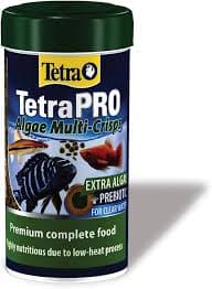 Tetra TetraPRO Algae Multi-Crisps Premium Fish Food – Advanced 2-Colour Algae & Spirulina Crisp Diet with Low-Heat Nutrient Preservation, Prebiotics for Gut Health, Immune Support & Clear Water Technology (45g Pack)