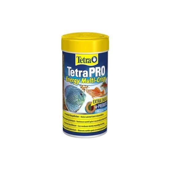 Tetra TetraPRO Energy Multi-Crisps Premium Fish Food – Advanced 2-Colour High-Energy Crisp Diet with Low-Heat Nutrient Preservation, Essential Oils for Stamina, Prebiotics for Gut Health & Clear Water Technology (55g Pack)