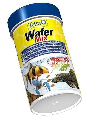 Tetra Wafer Mix Sinking Fish Food – Premium Quick-Sinking Wafers with 5.6% Shrimp, 1.5% Spirulina, 45% Crude Protein & Non-Clouding Formula for Bottom-Dwelling Fish & Crustaceans (48g Pack)