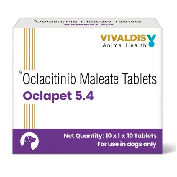 Vivaldis Oclapet (Oclacitinib) 5.4mg Tablets for Dogs Oclapet 5.4mg