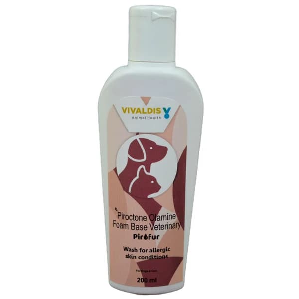 Vivaldis Pirofur Medicated Anti-Allergic & Antifungal Shampoo for Dogs and Cats (200ml)