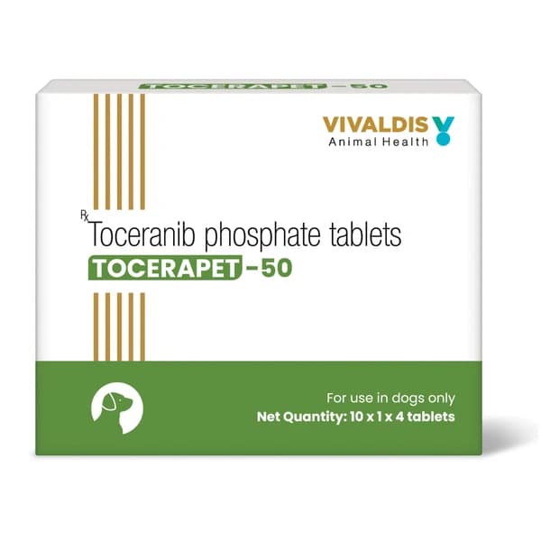 Vivaldis Tocerapet 50mg (Toceranib Phosphate) Targeted Chemotherapy Tablets for Dogs