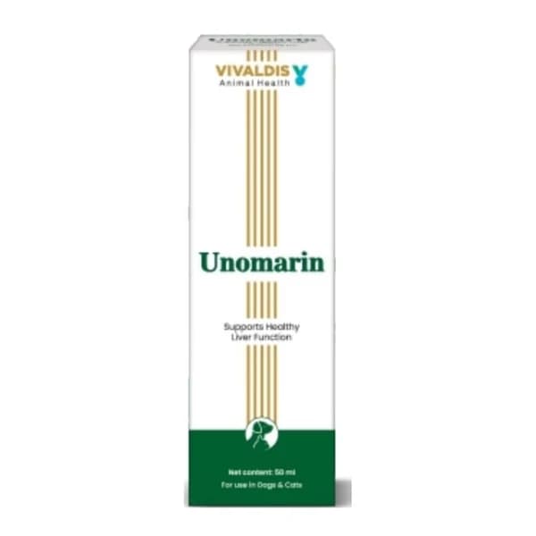 Vivaldis Unomarin Liver Rejuvenator & Hepatoprotective Syrup for Dogs and Cats