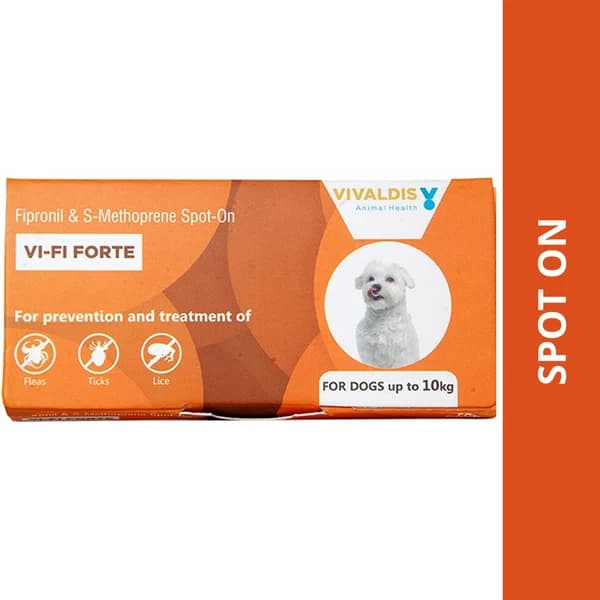 Vivaldis Vi-Fi Forte (Fipronil + (S)-Methoprene) Tick, Flea & Lice Spot-On Solution for Dogs