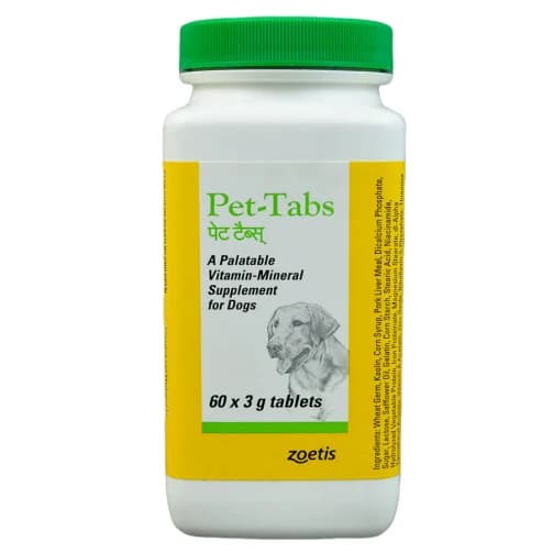 Zoetis Pet Tabs Vitamin Mineral Supplements Tablets for Dogs – Multivitamin & Mineral Supplement