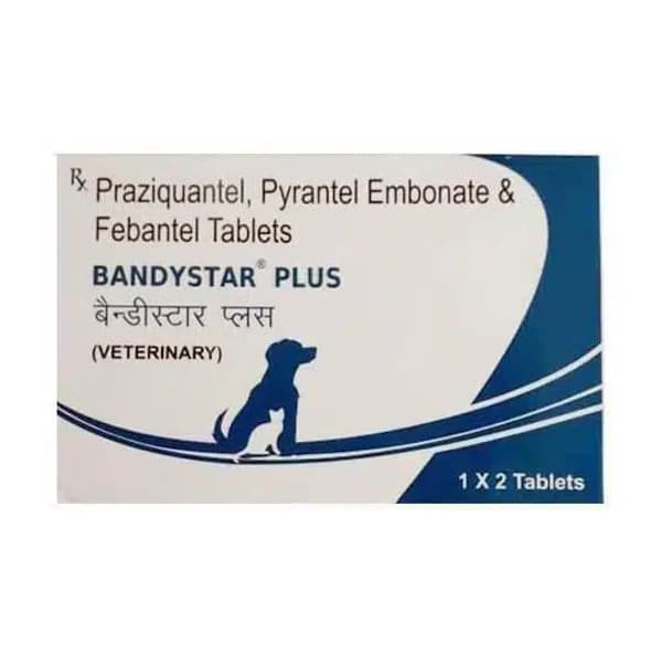 Mankind Bandystar Plus Deworming Tablets for Dogs – Pack of 2